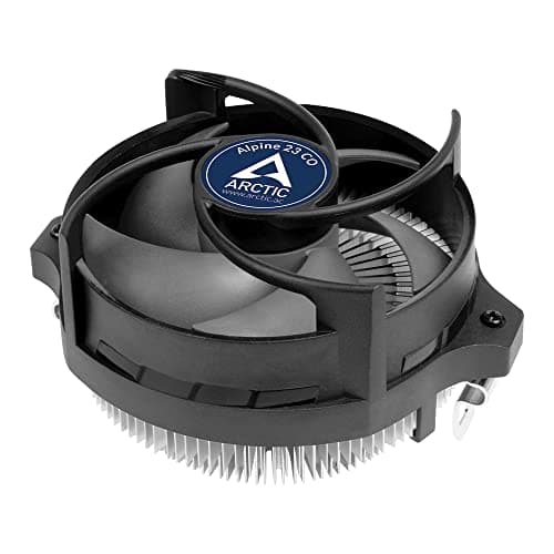 ARCTIC Alpine 23 CO - Kompakter AMD CPU Kühler für AM5 und AM4, Wärmeleitpaste MX-2 voraufgetragen, für Dauerbetrieb, Computer, PC - Schwarz Bild 2