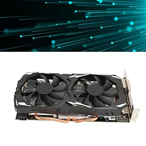 Tbest Radeon Rx 580, Grafikkarte,Radeon Rx Grafikkart Rx 580 Grafikkarte 8 Gb Gddr5 256 Bit Unterstützung 8 K 16 Pci 3.0 2 Lüfter Gaming-Grafikkarte Bild 4