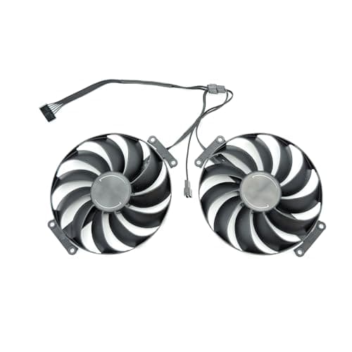 Lüfter für ASUS Dual RTX 3060 Ti/RTX 3070 – T129215SU CF1010U12S, 95mm, 7-Pin – NUR 11 Lüfterblätter – 2er Set Bild 2