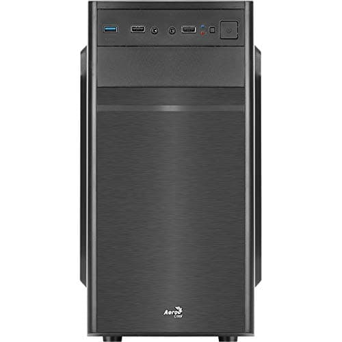 AeroCool CS103 - Micro ATX PC-Gehäuse, poliertes Aluminium, 80 mm Lüfter hinten schwarz única Schwarz CS103 Bild 6