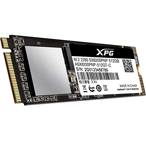 ADATA XPG SX8200 Pro 512GB M.2 Solid State Drive Gaming-SSD Festplatte, schwarz Bild 6