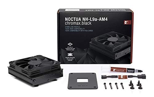 Noctua NH-L9a-AM4 chromax.black, Low-Profile CPU Kühler für AMD Ryzen (Schwarz) Bild 8
