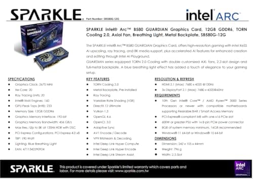 WEELIAO Intel Arc B580 Bild 6