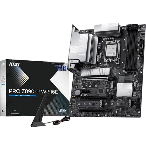 MSI PRO Z890-P WIFI6E Mainboard, ATX – Unterstützt Intel Core Ultra-Prozessoren (Series 2), LGA 1851 – 55A DrMOS, DDR5 Memory Boost (9200+ MT/s OC), PCIe 5.0 x16, M.2 Gen5, Wi-Fi 6E, 5G-LAN Bild 2