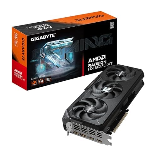 GIGABYTE Radeon RX 9070 XT Gaming OC 16G Grafikkarte, PCIe 5.0, 16GB GDDR6, GV-R9070XTGAMING OC-16GD Grafikkarte