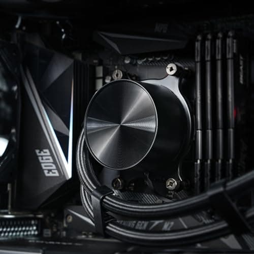 ID-COOLING FX240 PRO Liquid CPU-Kühler für Desktop, 240 mm AIO-Kühler, 2 x 120 mm hocheffiziente Lüfter, spezielles CD-Muster, Pumpenleiste, Intel und AMD kompatibel Bild 6