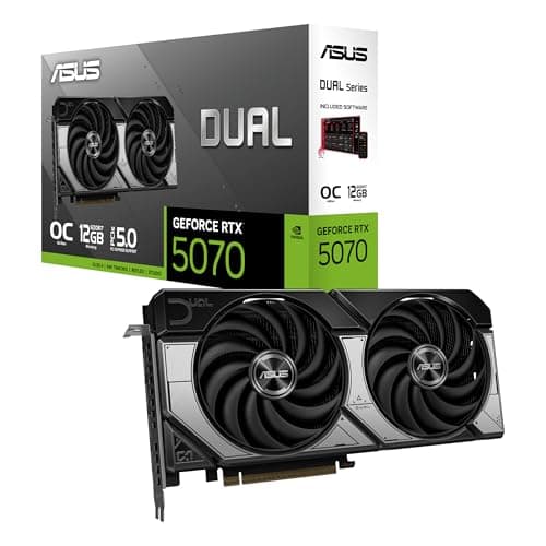 ASUS Dual GeForce RTX 5070 12GB GDDR7 OC Edition Gaming Grafikkarte (NVIDIA Blackwell Architektur und DLSS 4, 2,5-Slot Design, SSF, PCIe 5.0, 3X DisplayPort 2.1b, 1x HDMI 2.1b)