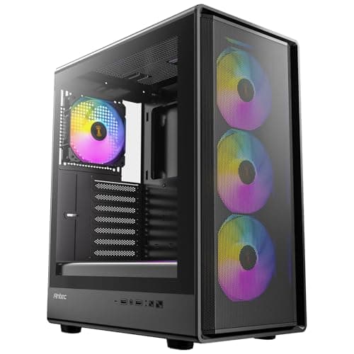 ANTEC Performance P6 Neo ARGB ATX Midi Tower PC Gehäuse – High-Airflow Gaming Case mit Tempered Glass, Schwarz