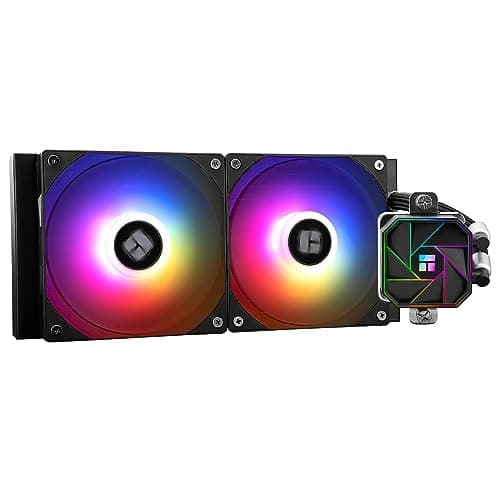 Thermalright AQUA ELITE 240 V3 Flüssig-CPU-Kühler, 240 Kühlreihen, 2 x 120mm PWM-Lüfter, 240mm Aio für AMD/AM4/AM5, Intel LGA1150/1151/1155/1156/1200/1700/1851, Desktop CPU-Kühler AIO