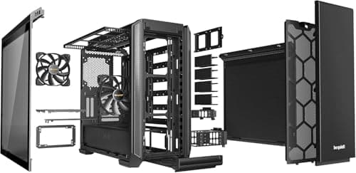 be quiet! Silent Base 601 Window Black PC-Gehäuse, 2X Pure Wings 2 140mm Lüfter, bis 360mm Radiator, E-ATX Mainboard kompatibel Bild 8