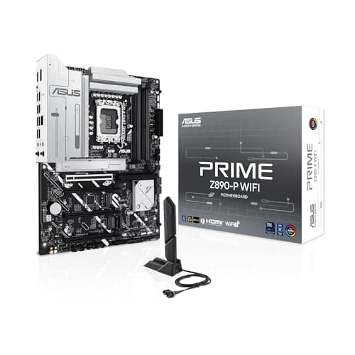 ASUS Prime Z890-P WiFi Gaming Mainboard Sockel Intel LGA1851 (ATX, DDR5, PCIe 5.0, 4X M.2, DisplayPort, HDMI, Advanced AI, Aura Sync, WiFi 7, PCIe Slot Q-Release)