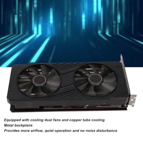 Dpofirs RTX3060 12GB Grafikkarte, GDDR6 1750MHz 7680x4320 192Bit Grafikkarte, HDMI, Dual Ball Fan Bearings, Grafikkarte für DirectX 12 Shader Model 5.0 OpenGL 4.6 Bild 5