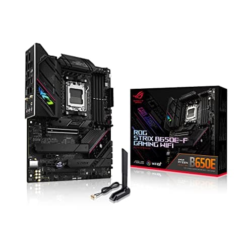 ASUS ROG Strix B650E-F Gaming WiFi Mainboard Sockel AMD AM5 (Ryzen 7000, ATX, DDR5 Speicher, 12+2 Power Stages, USB 3.2 Gen 2x2 Typ-C, PCIe 5.0, Q-Release, WiFi 6E, Aura Sync) Bild 2