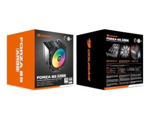 COUGAR Gaming | Luftkühler | Tour Forza 85 RGB – Hochleistungs-Lüfter MHP120 RGB – Design gegen Oxidation des Heatpipes – perfekte Wärmeableitung Bild 6