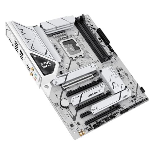 ASUS Z790-AYW WiFi W II Intel Z790 (LGA 1700) ATX Motherboard mit PCIe® 5.0, 3X M.2, 12+1 DrMOS, DDR5, WiFi 6, 2.5Gb LAN, HDMI, USB 10Gbps Type-C®, USB 10Gbps Type-C®, Thunderbolt™, USB4®, Aura Sync Bild 8
