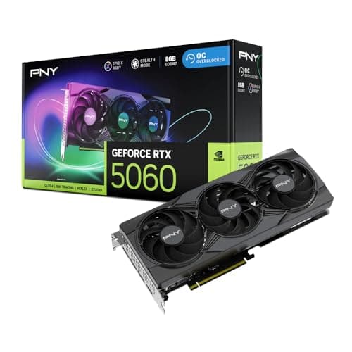 PNY GEFORCE RTX™ 5060 8GB ARGB Overclocked Triple Fan DLSS 4 Grafikkarte VCG50608TFXXPB1-O ARGB OCTriple Fan Bild 2