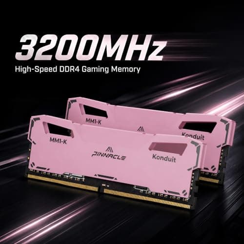 Timetec Pinnacle Konduit 32 GB KIT (2 x 16 GB) DDR4 3200 MHz PC4-25600 CL16-18-18-38 XMP2.0 Overclocking 1,35 V kompatibel für AMD und Intel Desktop Gaming PC Speichermodul RAM - Pink Bild 6