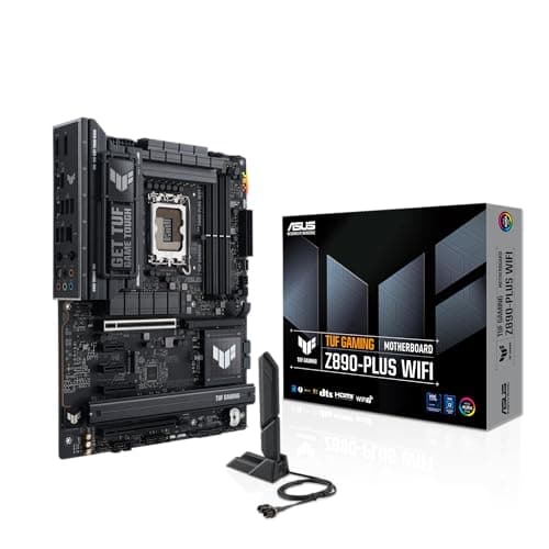 ASUS TUF Gaming Z890-PLUS WiFi Mainboard Sockel Intel LGA 1851 (ATX, PCIe 5.0, DDR5, DisplayPort, HDMI, Thunderbolt 4, 4X M.2, WiFi 7, Q-Release, Aura Sync)