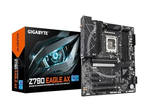 GIGABYTE Z790 Eagle AX LGA 1700 Intel Z790 ATX Motherboard mit DDR5, M.2, PCIe 5.0, USB 3.2 Gen2X2 Type-C, Intel Wi-Fi 6E, 2.5GbE LAN, Q-Flash Plus, EZ-Latch Bild 2