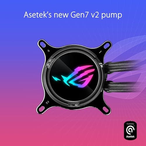 ASUS ROG Strix LC III 360 ARGB All-in-One Flüssig-CPU-Wasserkühlung schwarz (DREI adressierbare ROG ARGB-Lüfter, Anti-Vibrations-Gummi, kompatibel mit Intel LGA 1700, 1200, 115X, AMD AM5, AM4) Bild 6