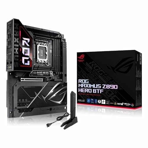 ASUS ROG Maximus Z890 Hero BTF Gaming Mainboard Sockel Intel LGA 1851 (ATX, DDR5, WiFi 7, 3X PCIe 5.0 M.2, 3X PCIe 4.0 M.2, 2X Thunderbolt 4, verstecktes Anschlussdesign)