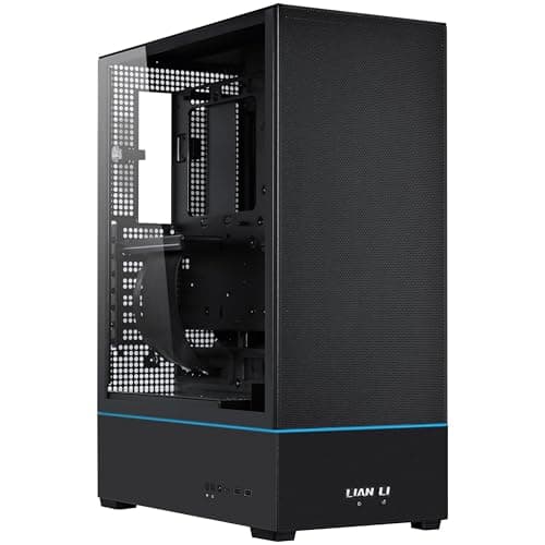 Lian Li SUP-01X PC-Gehäuse, Triple Cooling Chamber Design, 400mm GPU-Freiraum, unterstützt Radiatoren bis zu 360mm, DREI vorinstallierte 120mm Lüfter, Stahl, gehärtetes Glas, Schwarz Bild 2
