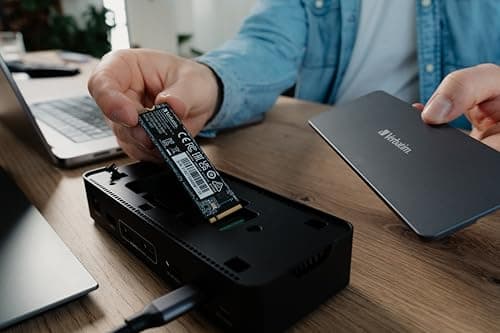Verbatim Vi5000 NVMe M.2 SSD 512 GB, internes SSD-Laufwerk mit PCIe Gen 4, bis zu 5.000 MB/s Lesegeschwindigkeit, Hochleistungs-SSD für Gaming PC und PlayStation 5, schwarz Vi5000 512 GB NVMe M.2 Bild 3