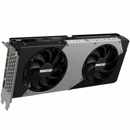 INNO3D NVIDIA GeForce RTX 5060 Ti Twin X2 OC 16GB GDDR7 Gaming Graphics Card (Dual Fan, 2 Slot, Reflex 2 RTX AI DLSS4) Bild 4