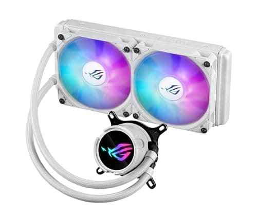 ASUS ROG STRIX LC III 240 ARGB White Edition All-in-One Flüssig-CPU-Wasserkühlung weiß (2x adressierbare ROG ARGB-Lüfter, Asetek-Pumpe 7. Generation V2, Intel LGA 1700, 1200, 115X, AMD AM5, AM4) Bild 3
