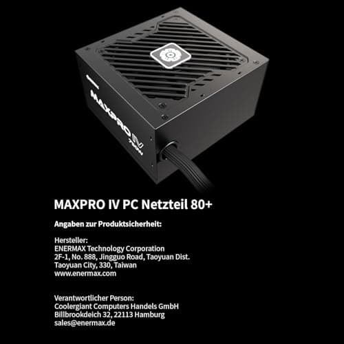 ENERMAX MAXPRO IV 550 Watt|Nicht-modulares ATX Gaming PC Netzteil|individuell Mesh-Sleeve Kabel|80 Plus|geräuscharmer 120mm Lüfter|jap. Kondensator mit 5-Fach Schutzschaltung|EMP550W 550W MAXPRO IV Bild 4
