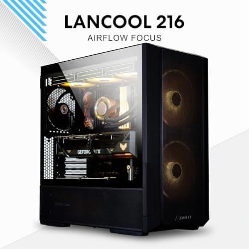 Lian Li Lancool 216 Midi Tower Trasparente, Bianco (lian Li Lancool 216 Rgb MiD-Tower Pc Case - White) 216 White RGB Bild 4