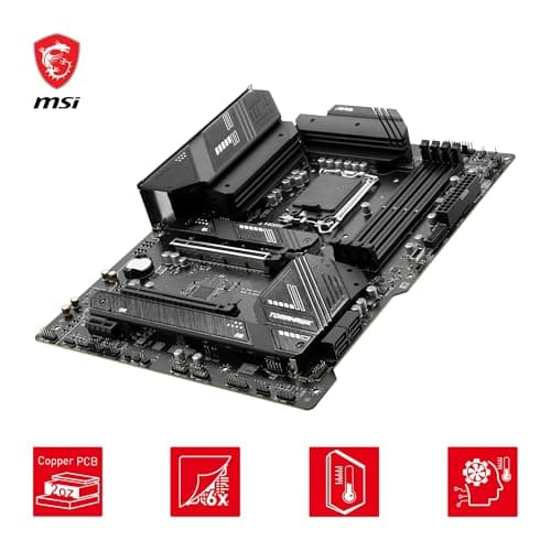 MSI MAG B760 Tomahawk WiFi Mainboard, ATX - Unterstützt Intel Core Prozessoren der 12., 13. & 14. Generation, LGA 1700-75A DrMOS VRM, DDR5 Memory Boost 7000+MHz/OC, PCIe 5.0 x16, M.2 Gen4, Wi-Fi 6E Bild 8