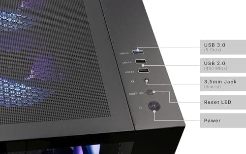 Captiva PC Highend Gaming R99-557 | AMD Ryzen 7 7800X3D | 32GB DDR5 RAM | Radeon RX 9070 XT 16GB | 1 TB SSD | Windows 11 Home Bild 6