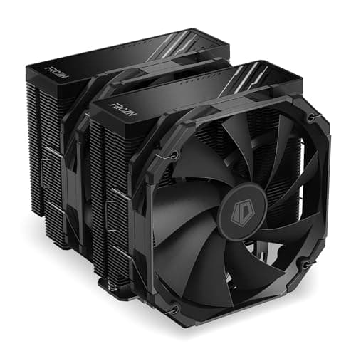 ID-COOLING FROZN A720 BLACK - Schwarzer Dual-Tower Luft-CPU-Kühler, 163mm Höhe, 7×Ф6mm Heatpipes, Dual 140x140x25mm FDB-Lüfter, TDP 300W, Intel LGA1700/1851/1200/115X/20XX; AMD AM4/AM5 Bild 2