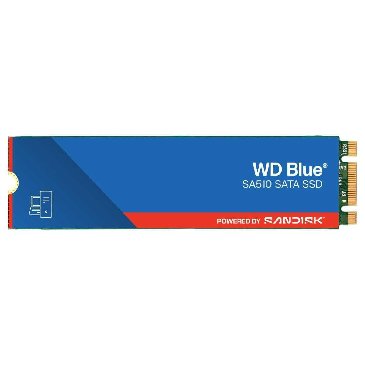 WD Blue SA510 SATA SSD 1 TB M.2 2280 (Lesen bis 560 MB/s, Schreiben bis 520 MB/s, Upgrade für PC/Laptop, dreimonatiges Probeabo von Dropbox Professional, Western Digital SSD Dashboard) Bild 2