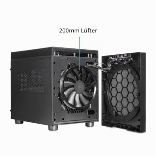 Chieftec Gehäuse MIDI Cube CI-03B-OP (B) 2xUSB3.0/1xUSB3.2 Bild 8