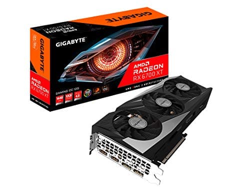 Gigabyte Radeon RX 6700 XT Gaming OC 12G Grafikkarte, WINDFORCE 3X Kühlsystem, 12GB 192-bit GDDR6, GV-R67XTGAMING OC-12GD Grafikkarte