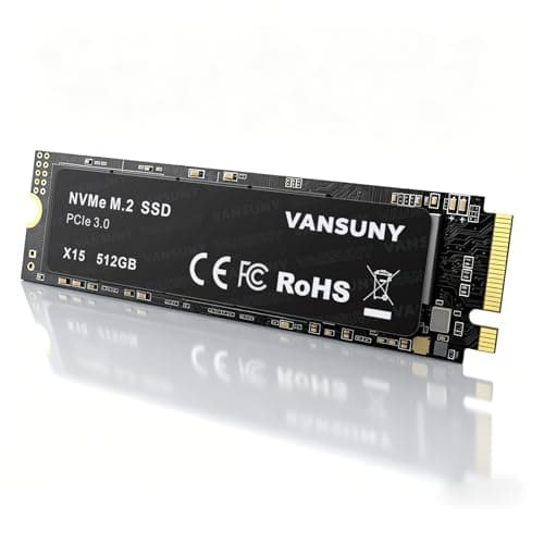 Vansuny SSD 512GB M.2 SSD NVMe SSD Interne SSD 512gb M.2 2280 PCIe TLC Bis zu 3400MB/s Lesen 2900MB/s Schreiben zum Aufrüsten von Gaming PC 512Go m.2 Bild 2