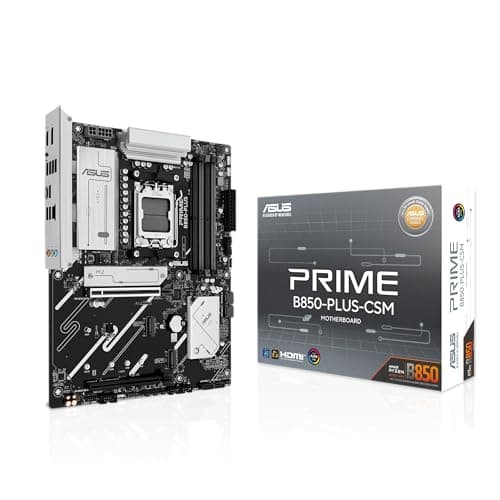 ASUS Prime B850-PLUS-CSM Mainboard Sockel AMD AM5 (Ryzen 9000, ATX, DDR5 Speicher, PCIe 5.0, 3X M.2, Aura Sync)