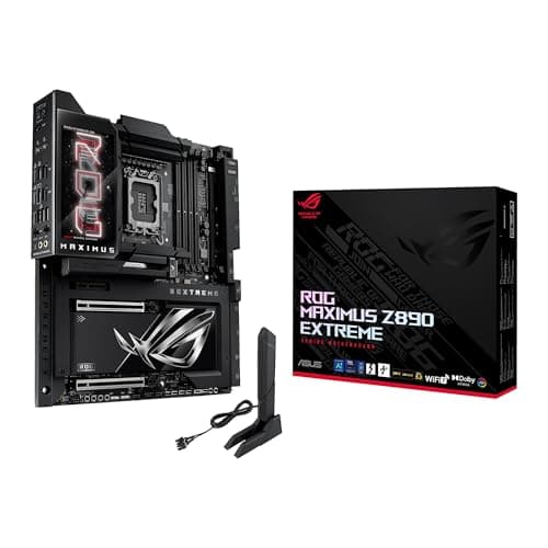 ASUS ROG Maximus Z890 Extreme Intel® Z890 LGA 1851 E-ATX, Advanced AI PC-Ready, 24+2+1+2 Schritte, DDR5, WiFi7, 2.5G/10G LAN, PCIe® 5.0 M.2, Thunderbolt™ 5, USB Type-C®, AI OC, 5" LCD Bild 2