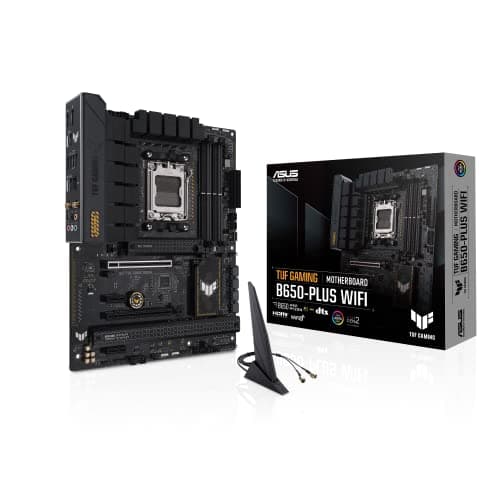 ASUS TUF Gaming B650-PLUS WiFi Socket AM5 (LGA 1718) Ryzen 7000 ATX Gaming Motherboard (14 Leistungsstufen, PCIe® 5.0 M.2 Unterstützung, DDR5 Speicher, WiFi 6, USB4® Unterstützung und A. ura Sync) Bild 2