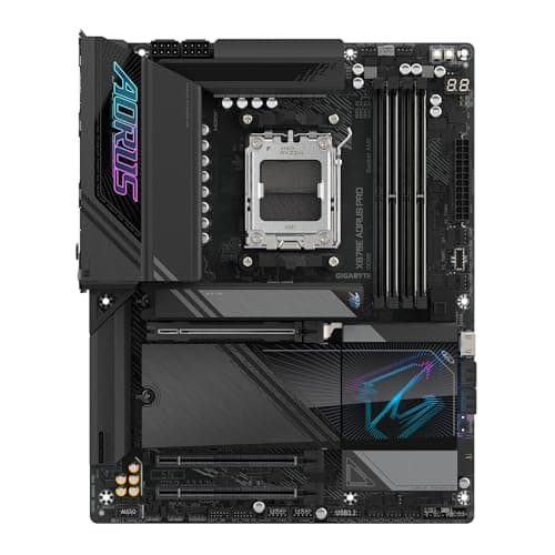 GIGABYTE X870E AORUS PRO-Mainboard - Unterstützt AMD Ryzen 9000 CPUs, 16+2+2 Phasen Digital-VRM, bis zu 8000MHz DDR5 (OC), 3xPCIe 5.0, Wi-Fi 7, 2.5GbE LAN, USB 4 Bild 4