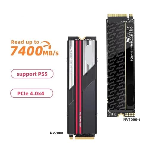 Generisch Kompatibel mit 7400 MB/s M.2 2280 PCIe 4.0x4 NVMe SSD, 512 GB 1 TB 2 TB 4 TB, interne Festplatte for PS5, Laptop und PC(NV7000-t 4TB) Bild 4