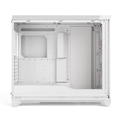 Fractal Design Meshify 3 XL White Tempered Glass Clear Tint - Gaming Computer-Gehäuse – Facetten-Mesh-Front – DREI Momentum 14 Lüfter enthalten – GPUs bis 512mm Länge - E-ATX/ATX/mATX Unterstützung Meshify 3 XL RGB Weiß Bild 8