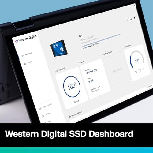 WD Blue SA510 SATA SSD 2 TB 2,5 Zoll (Lesen bis 560 MB/s, Schreiben bis 520 MB/s, Upgrade für PC/Laptop, dreimonatiges Probeabo von Dropbox Professional, Western Digital SSD Dashboard) Bild 7