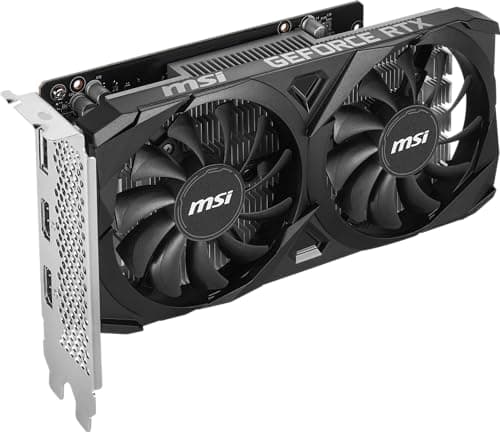 VNUUUXO MSI Gaming RTX 3050 Ventus 2X 6G OC Grafikkarte (NVIDIA RTX 3050, 96-Bit, Boost Clock:1492MHz, 6GB GDDR6 14Gbps, HDMI/DP, Ampere Architecture) Bild 8