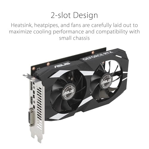 ASUS Dual GeForce RTX 3050 OC Edition 6GB GDDR6 Gaming Grafikkarte (Nvidia GeForce RTX3050 DLSS, PCIe 4.0, 1x HDMI 2.1a, 1x DisplayPort 1.4a, DUAL-RTX3050-O6G) Bild 5