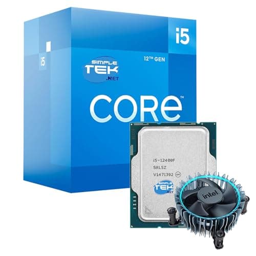 SIMPLETEK - Prozessor i5 12400F für Desktop - LGA 1700-6 Core / 12 Thread - Version mit Kühlkörper enthalten (dedizierte Grafikkarte erforderlich) Bild 2