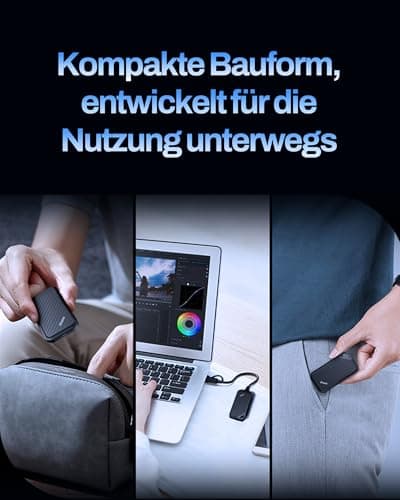 BIWIN PD450 Externe SSD 1TB - Bis zu 430 MB/s Type-C USB 3.2 Gen 1 Portable Solid State Drive - Tragbare für Mac/PC/Android/iPhone/Gamer Bild 8