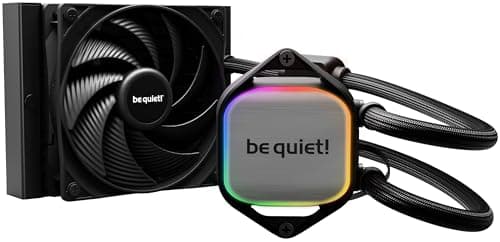 be quiet! Pure Loop 2 120mm All-in-One Wasserkühlung für übertaktete AMD/Intel Systeme, 1x Pure Wings 3 PWM high-speed Lüfter, hoher statischer Druck, doppelt entkoppelte PWM-Pumpe mit ARGB, BW016